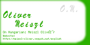 oliver meiszl business card